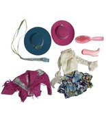 Vtg 1980&#39;s Barbie Western Fun Fashion Lot Clothes Hats Belt Brush Dress ... - $442.19 MXN
