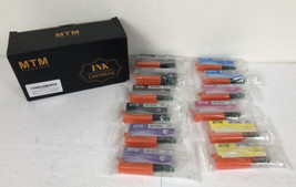 MTM Highyield Ink Cartridges 12 Pack~2 Cyan/Yellow/Magenta￼/Photo Blue 4 Black - £15.82 GBP