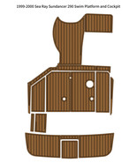 1999-2000 Sea Ray Sundancer 290 Swim Platform Cockpit Pad Boat EVA Teak ... - $925.00