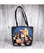 Beaded Purse Pocket Book Pin Up Girl On The Phone Handbag Isabella Fiora - $272.93 MXN