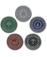 Magic The Gathering Mana Symbols Metal Drink Coaster Set (5 Pieces) MTG ... - £22.67 GBP