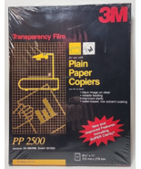 3M PP2500 Plain Paper Copier Transparency Film 100 Sheets - New - £18.15 GBP