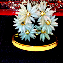 Beautiful clip earrings and Trafari bracelet lot - $14.85