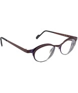 Anne Et Valentin Eyeglasses Winona Brown&amp;Purple Oval Metal France 46[]16... - $199.99