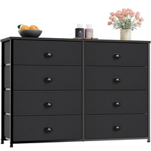 Dresser With 8 Fabric Drawers, Wide Console Table For 50&#39;&#39; Tv, Storage Organizer - £145.49 GBP