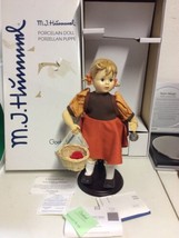 New in Box M.J Hummel Porcelain Doll School Girl  Hum 521 Erster Schulgang - $49.95