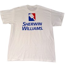 Sherwin Williams Paint Unisex White Short Sleeve Graphic Tee Tshirt T-sh... - £8.62 GBP