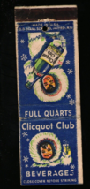 Clicquot Club Beverages Full Quarts Vintage Matchbook - £5.25 GBP