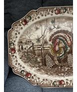 Johnson Brothers &quot;His Majesty&quot; Large Turkey Platter Thanksgiving 20”L X ... - $2,805.21 MXN