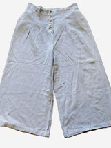 Tribal Jeans Women Size 2 Beige Viscose and Linen Button Up Pants - $16.79