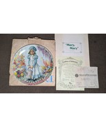 Mother Goose Plate Mary Mary Garden Grow John McClelland Nursery Rhyme 1... - $24.74