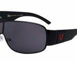 Khan Block - Curved One Piece Shield Sunglasses (Black) - $15.63+