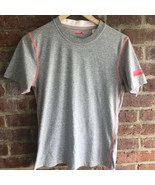 Adidas Stella McCartney Woman’s Grey/Neon Pink T-Shirt Size Small - $44.54
