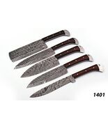 HANDMADE DAMASCUS STEEL CHEF KNIFE SET KITCHEN KNIVES SET X-521 - $88.21