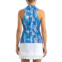 NWT Ladies TZU TZU SPORT BRUSHSTROKES Allie Sleeveless Racerback Golf Shirt -  L image 2