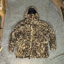 Mossy Oak Mens Jacket 2XL XXL Brown Camo Hunting Hood Parka Shadow Grass... - $89.98