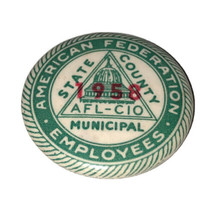 American Federation Employees 1958 Vintage Municipal Small Button AFL-C10 - $6.80