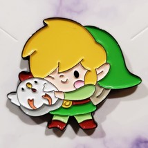 Nintendo • Legend Of Zelda • Link Holding Cucco Enamel Pin Brooch Lapel Badge - £6.22 GBP