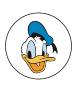 30 DONALD DUCK STICKERS ENVELOPE SEALS LABELS 1.5&quot; ROUND CUSTOM MADE - $7.49