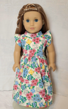 Clothes for 18&quot; American Girl Doll ~ FLORAL DRESS ~ Spring Pansies NEW! - £7.11 GBP