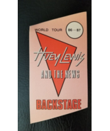 HUEY LEWIS - 1986 TOUR ROSEMONT, ILLINOIS VINTAGE ORIGINAL CLOTH BACKSTA... - £14.09 GBP