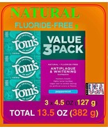 Natural Toothpaste, Tom&#39;s of Maine, Antiplaque and Whitening Peppermint,... - $728.88 MXN