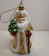 SANTA CLAUS BLOWN GLASS 3.25” CHRISTMAS ORNAMENT - €9,75 EUR