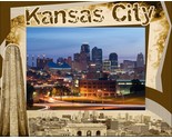Kansas City Laser Engraved Wood Picture Frame Landscape (4 x 6) - £23.69 GBP