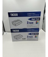 4 Pack Color TN350 Toner Cartridge for Brother Printer - $29.69