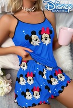 Womens Minnie N Mickey 2 Piece Lingerie Sexy  Pajamas Short Set - $18.00
