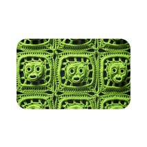 Halloween Green Alien Crochet Galactic Space Zombie Style - Bath Mat - $32.66+