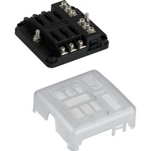 Sea-Dog Blade Style LED Indicator Fuse Block w/Negative Bus Bar - 6 Circuit [445 - £17.24 GBP