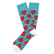 Love Is In The Air Socks Fun Novelty M/L Feet Size Dress SOX Casual Hearts Wings - £9.51 GBP