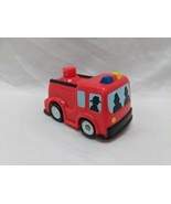 Wind Up Red Plastic Firetruck Toy 2&quot; - $9.89