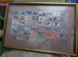 Framed Print Dept. Of The Interior Migratory Bird Stamps 1938-1982 - £37.36 GBP