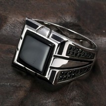 Guaranteed 925 Silver Rings Cool Retro Vintage Turkey Ring For Men Large With Ag - £40.38 GBP