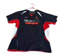 Ralph Lauren RLX Jersey Mens 2XL Shirt Blue Red RLX67 Racing Performance - $52.20