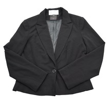 View Suit Womens 12 Black Skirt Suit Notch Lapel Single Breasted Blazer - $28.59