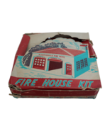 Vintage Plasticville Fire House Kit FH-4 Building Original Box - $17.29