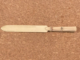Vintage Letter Opener Plastic/Acrylic Faux Bamboo Handle - £4.35 GBP