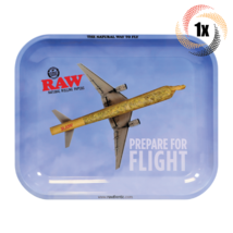 1x Tray Raw Large Metal Smoking Rolling Tray | Prepare For Flight Design - £16.33 GBP