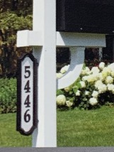 Reflective Address Sign Mailbox House Number Post Plaque Double Side - $241.14 MXN