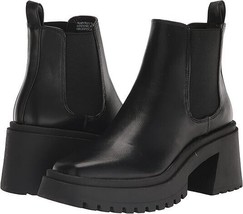 NEW STEVE MADDEN boots 8.5 M heavy lug sole Triumph black biker emo ladies moto - £53.52 GBP