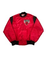 Vintage 1990&#39;s Chicago Bulls NBA Chalkline Satin Jacket Men&#39;s Small - $109.74 CAD