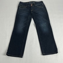 American Eagle Artist Skinny Womens Jeans 00 Blue Stretch Dark Wash - $18.99