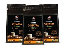 Premium coffee - SUMATRA ORGANIC COFFEE WHOLE BEANS -  Sumatra dark roas... - £41.22 GBP