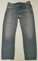 DIESEL Men&#39;s KURATT Jeans Button Fly Blue Wash Tag 34 / waist 35&quot; / L32&quot; - £35.84 GBP
