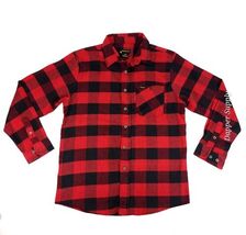 Stanley Workwear Flannel Shirt Men Medium Buffalo Check Lightweight Red ... - $17.99