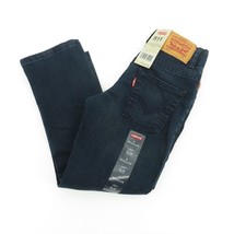 Levis 511 Slim Fit Boys Jeans 5 Regular Adjustable Waistband Dark Wash D... - $17.82