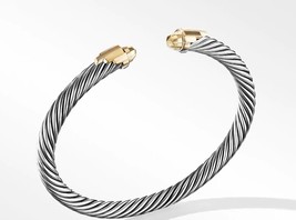 David Yurman Empire Cable Bracelet with 18K Yellow Gold Domes - £755.25 GBP
